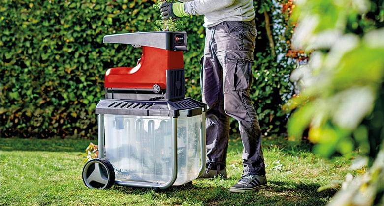 man working with silent shredder